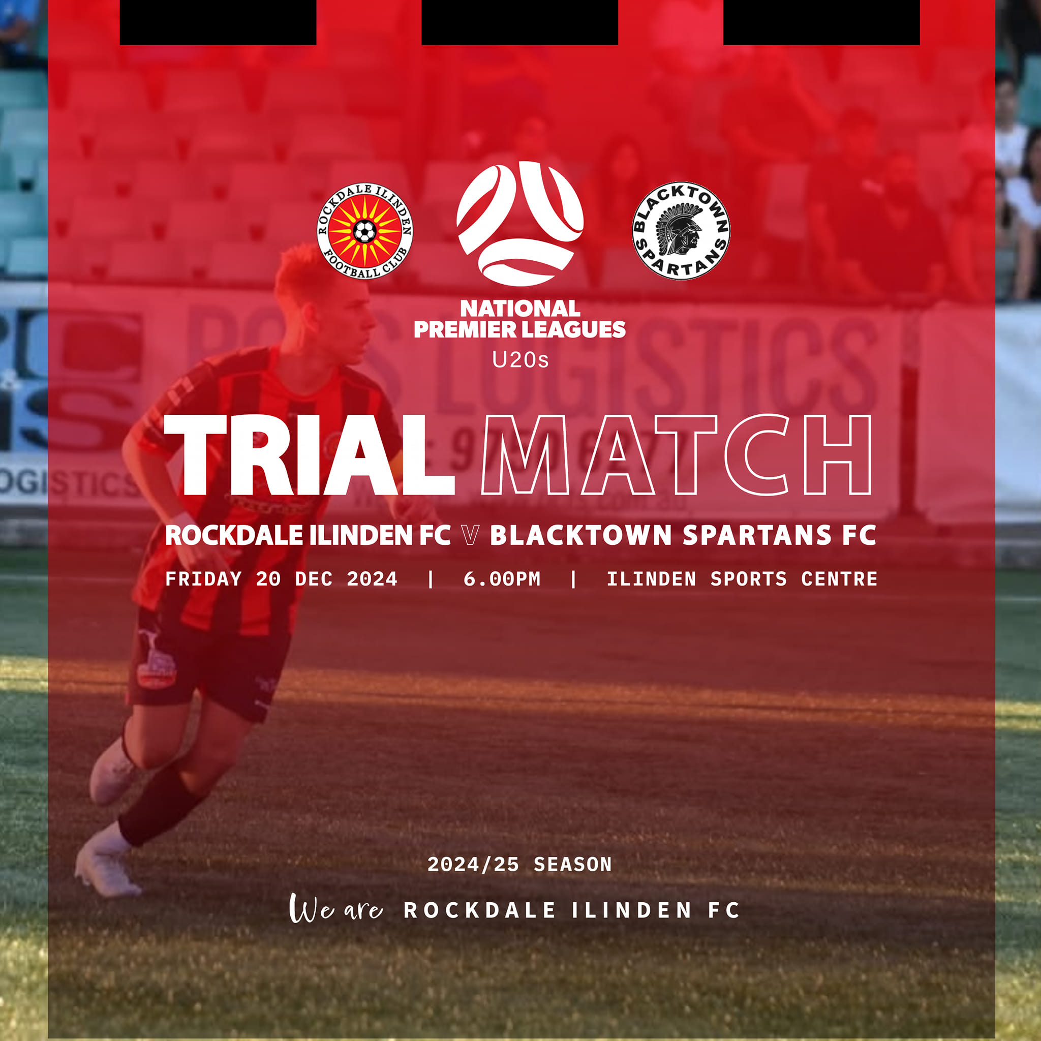 TRIAL MATCH UNDER 20s ROCKDALE V BLACKTOWN SPARTAN FC