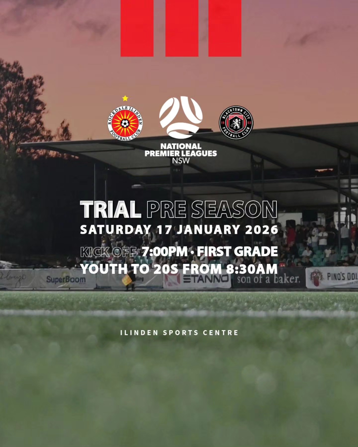 TRIAL GAME THIS WEEKEND AT ILINDEN!